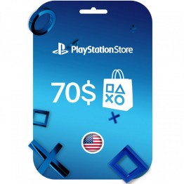 کارت هدیه دیجیتال ۷۰ دلاری PlayStation Store آمریکا
